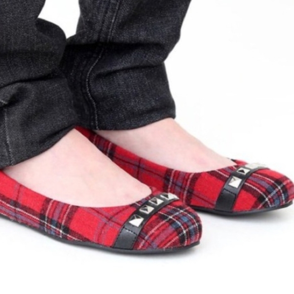 🔥NIB Abbey Dawn Tartan Plaid Ballerina Flats size 7 - Picture 3 of 12
